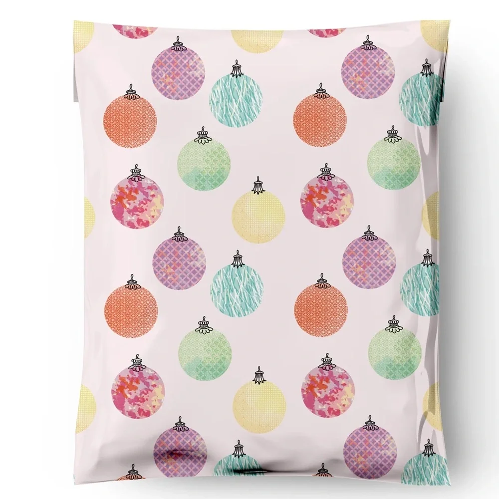 Christmas Ornaments Poly Mailers 10x13 Pack of 25